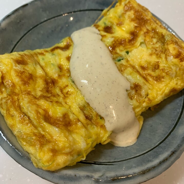 かいわれ大根多めの卵焼き